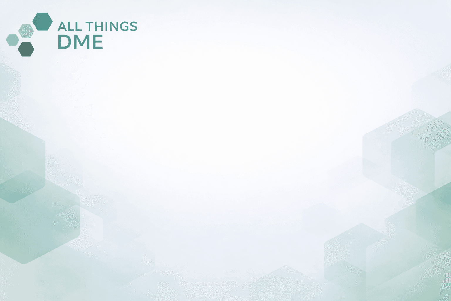 All Things DME branded background
